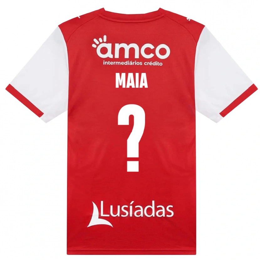 Danxen Criança Camisola João Maia #0 Branco Vermelho Preto Principal 2026/27 Camisa