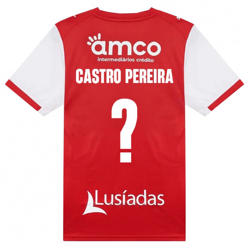 Danxen Criança Camisola Rodrigo Castro Pereira #0 Branco Vermelho Preto Principal 2026/27 Camisa