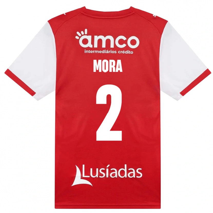 Danxen Criança Camisola Ziad Mora #2 Branco Vermelho Preto Principal 2026/27 Camisa
