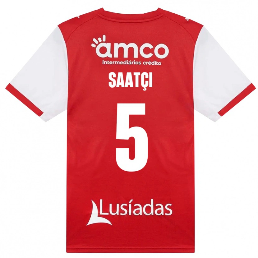 Danxen Criança Camisola Serdar Saatçı #5 Branco Vermelho Preto Principal 2026/27 Camisa