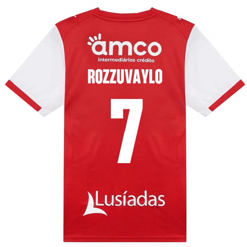 Danxen Criança Camisola Dani Rozzuvaylo #7 Branco Vermelho Preto Principal 2026/27 Camisa