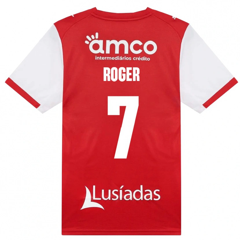 Danxen Criança Camisola Roger #7 Branco Vermelho Preto Principal 2026/27 Camisa