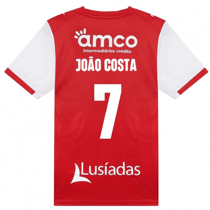 Danxen Criança Camisola João Costa #7 Branco Vermelho Preto Principal 2026/27 Camisa