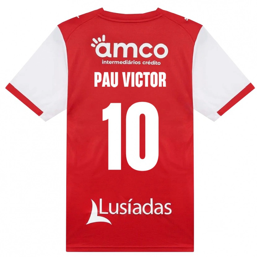Danxen Criança Camisola Pau Víctor #10 Branco Vermelho Preto Principal 2026/27 Camisa