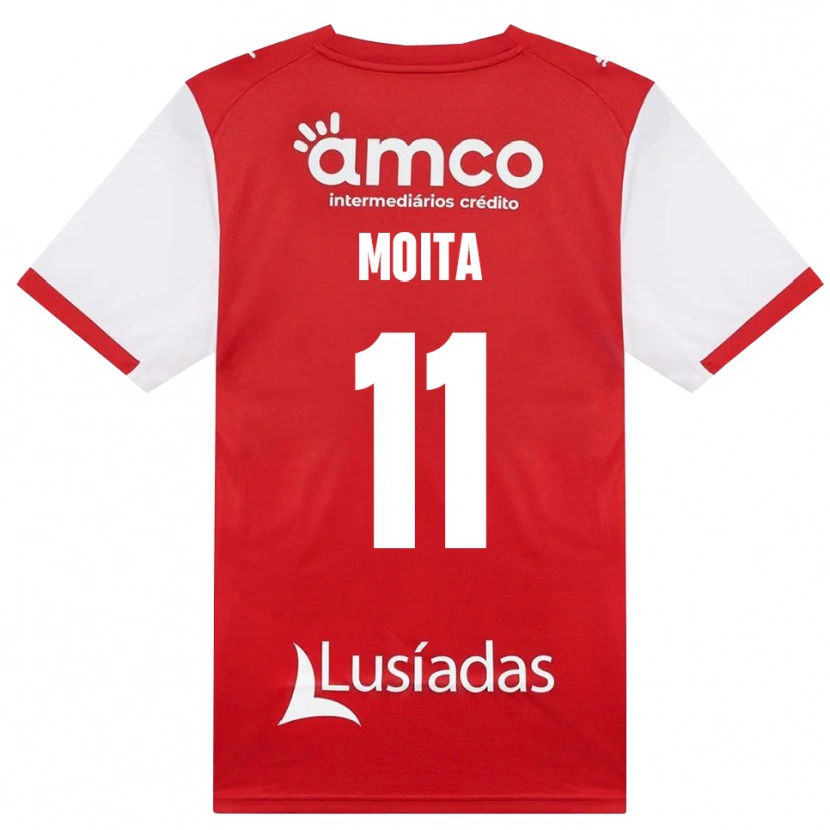 Danxen Criança Camisola Carlos Moita #11 Branco Vermelho Preto Principal 2026/27 Camisa