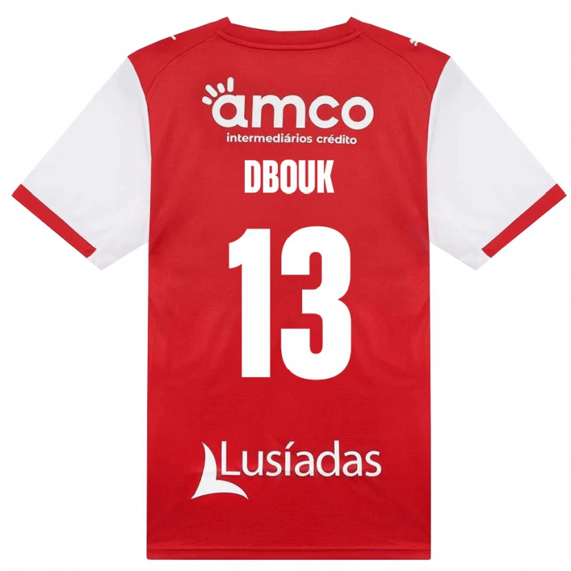 Danxen Criança Camisola Gabriel Dbouk #13 Branco Vermelho Preto Principal 2026/27 Camisa