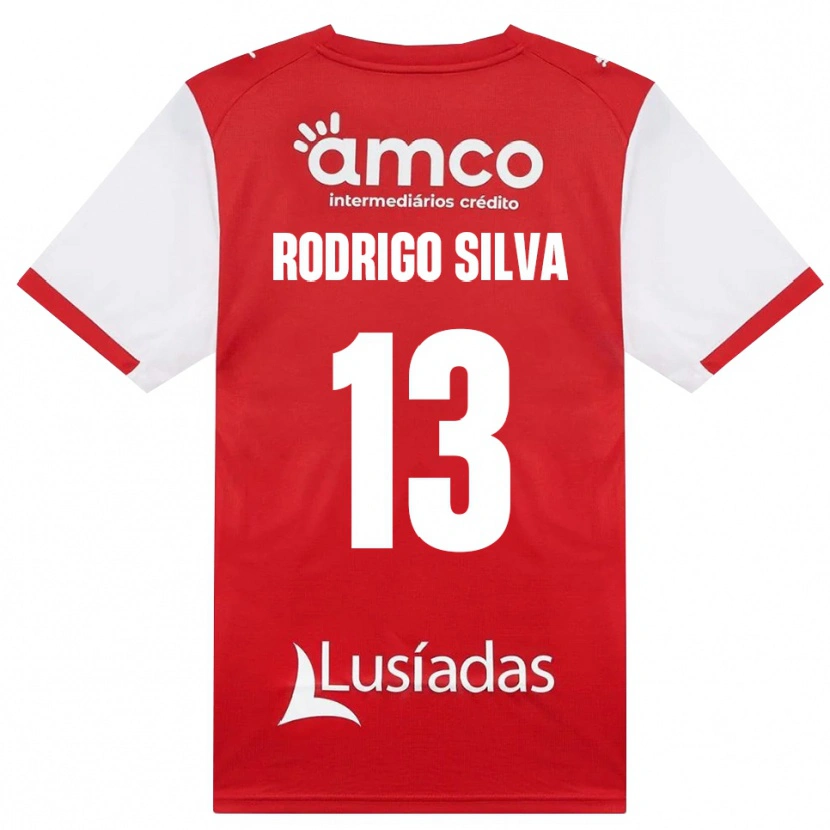 Danxen Criança Camisola Rodrigo Silva #13 Branco Vermelho Preto Principal 2026/27 Camisa