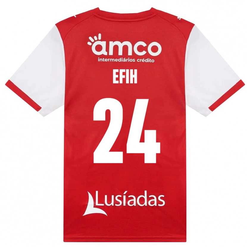 Danxen Criança Camisola Peace Efih #24 Branco Vermelho Preto Principal 2026/27 Camisa