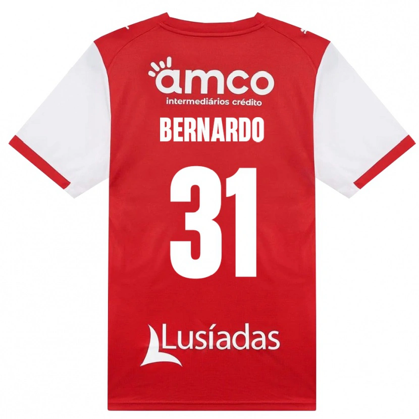 Danxen Criança Camisola Bernardo Caltabiano Parise Fontes #31 Branco Vermelho Preto Principal 2026/27 Camisa