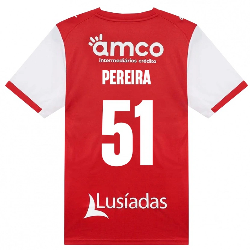Danxen Criança Camisola Evy Pereira #51 Branco Vermelho Preto Principal 2026/27 Camisa