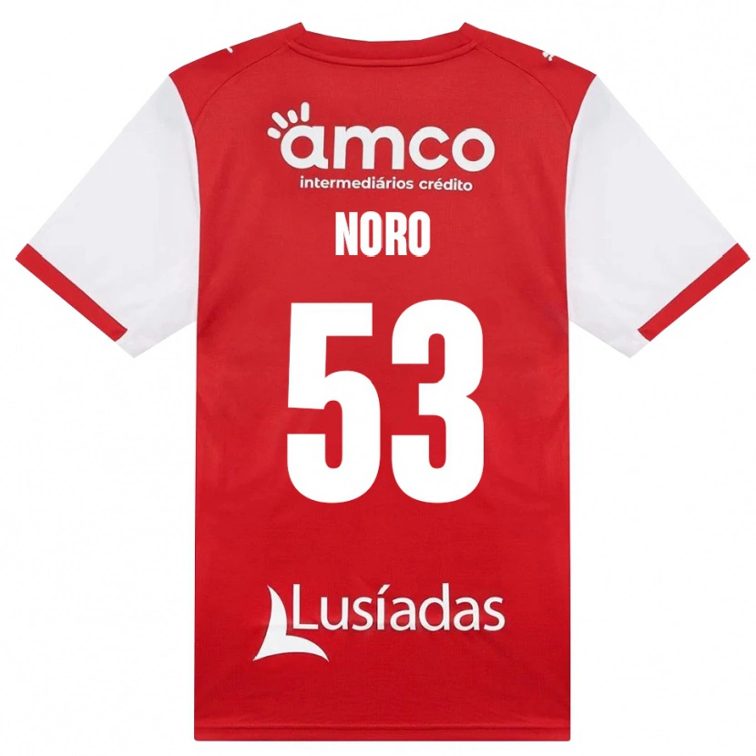 Danxen Criança Camisola Jonatás Noro #53 Branco Vermelho Preto Principal 2026/27 Camisa