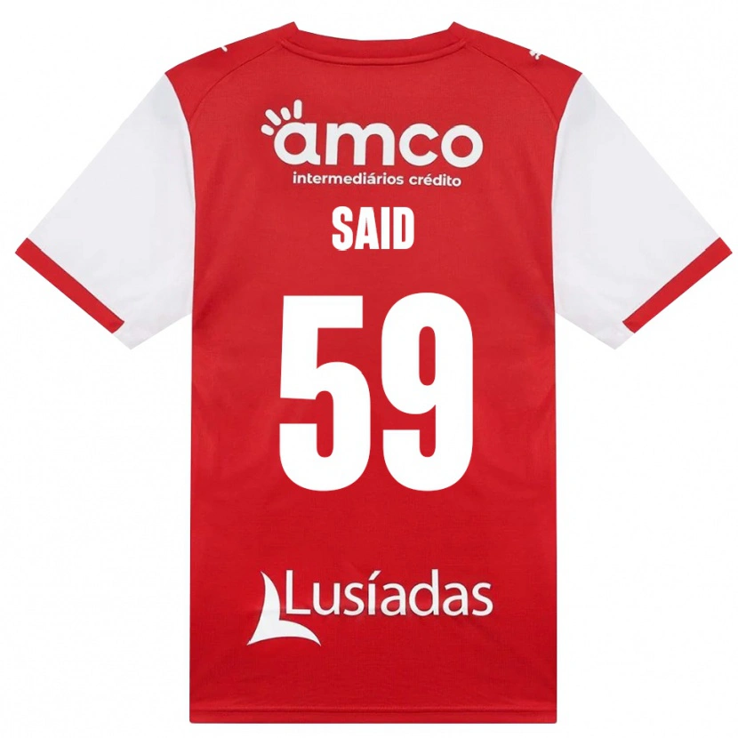 Danxen Criança Camisola Yan Said #59 Branco Vermelho Preto Principal 2026/27 Camisa