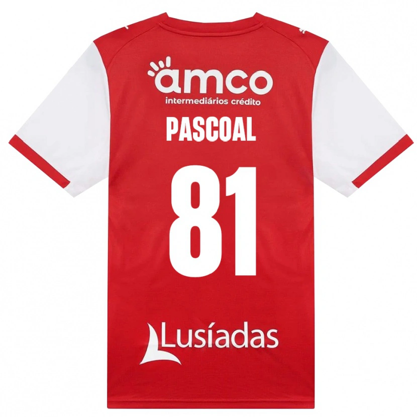Danxen Criança Camisola Fodé Pascoal #81 Branco Vermelho Preto Principal 2026/27 Camisa