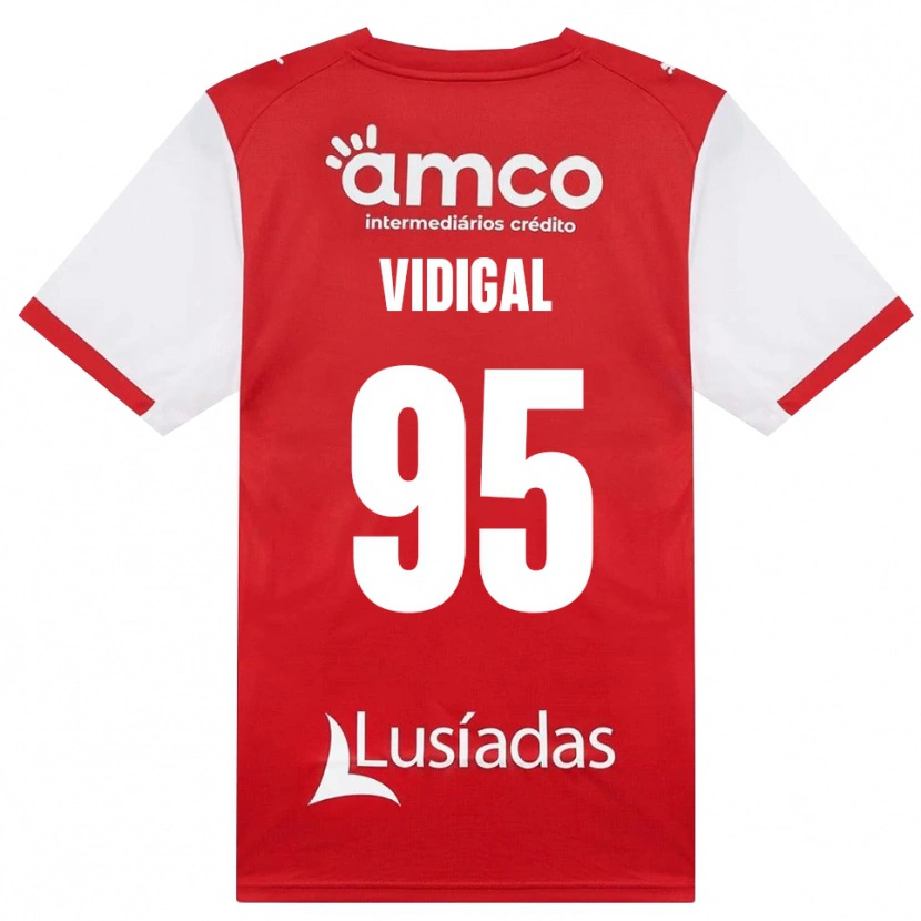 Danxen Criança Camisola Sandro Vidigal #95 Branco Vermelho Preto Principal 2026/27 Camisa