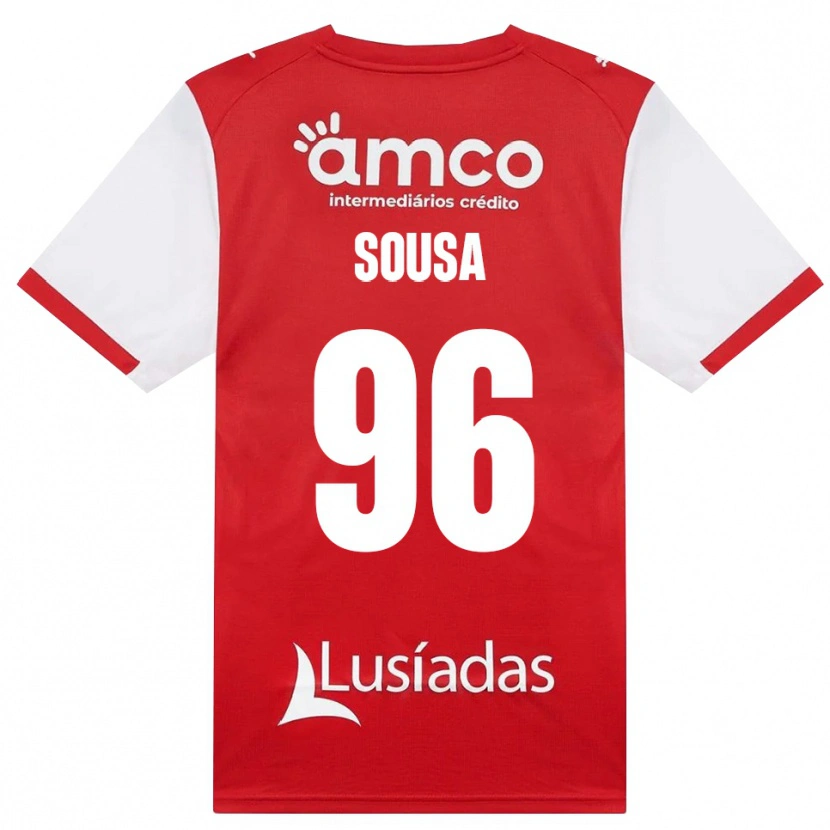 Danxen Criança Camisola Afonso Dias Sousa #96 Branco Vermelho Preto Principal 2026/27 Camisa