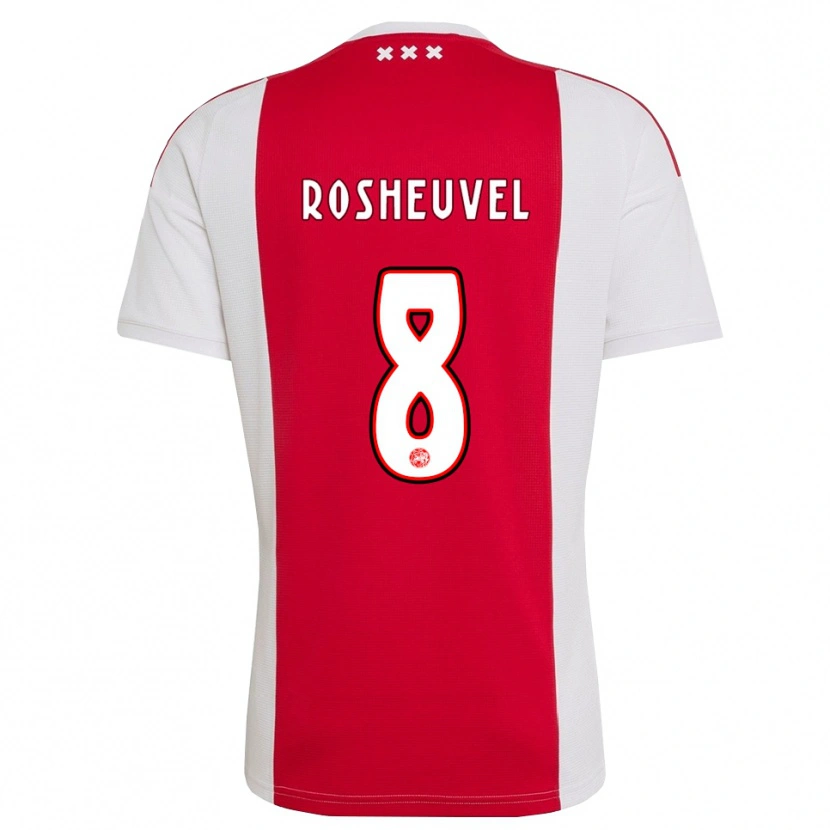Danxen Criança Camisola Darren Rosheuvel #8 Vermelho Branco Amarelo Principal 2026/27 Camisa