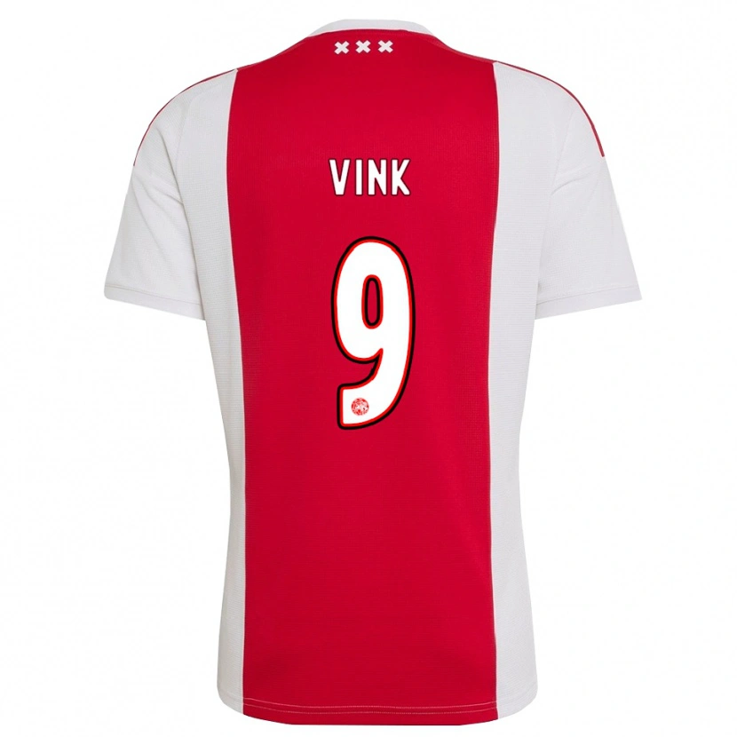 Danxen Criança Camisola Skye Vink #9 Vermelho Branco Amarelo Principal 2026/27 Camisa