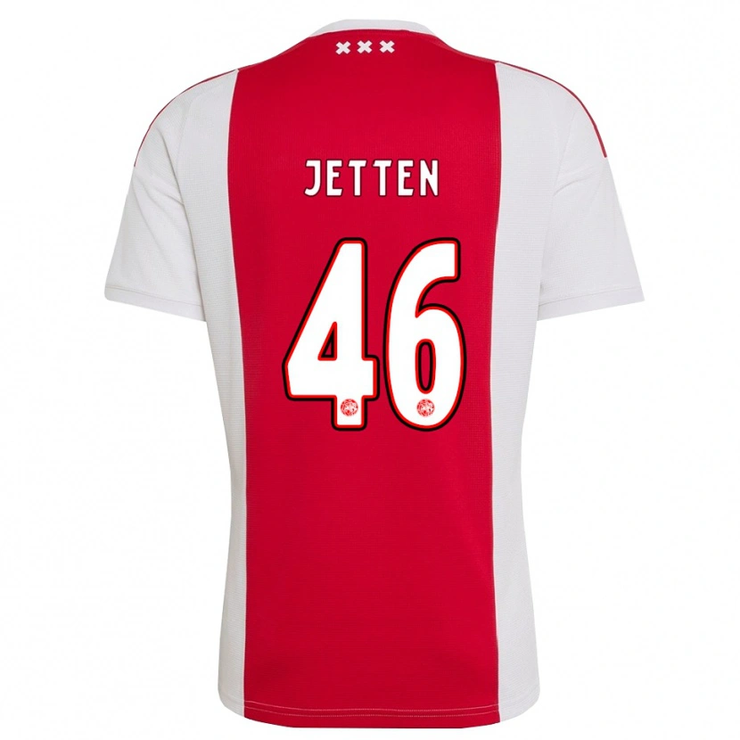 Danxen Criança Camisola Lucas Jetten #46 Vermelho Branco Amarelo Principal 2026/27 Camisa