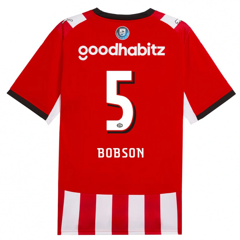 Danxen Criança Camisola Ersien Bobson #5 Vermelho Branco Preto Principal 2026/27 Camisa