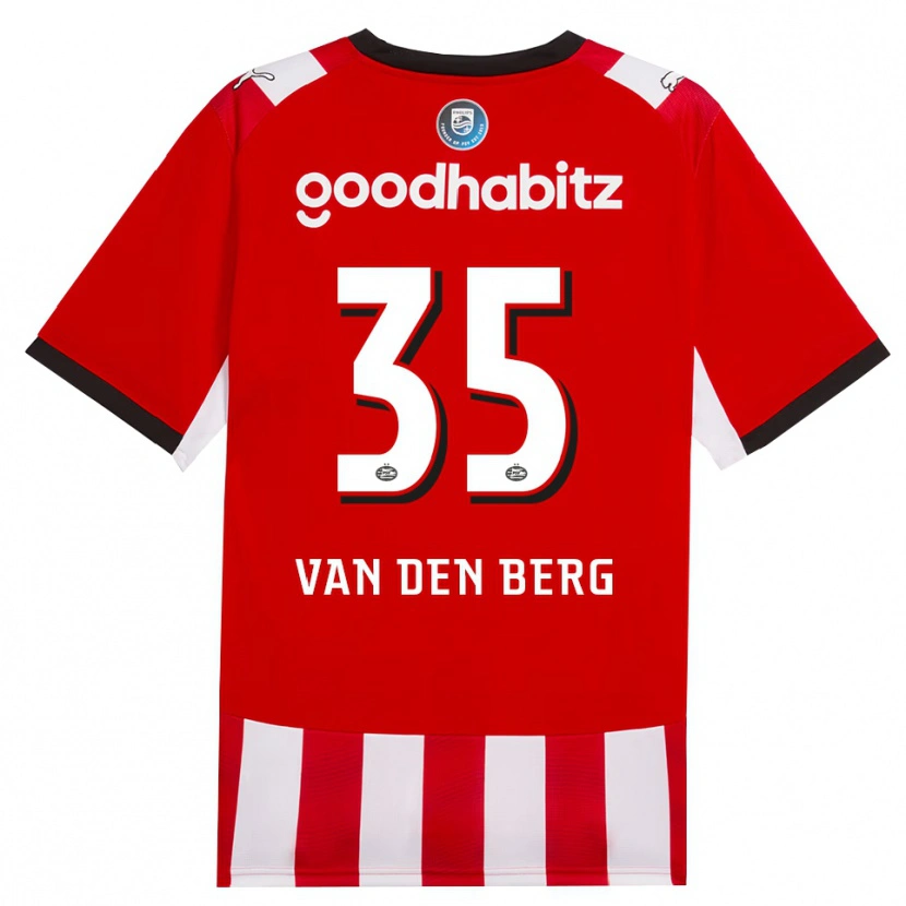 Danxen Criança Camisola Joël Van Den Berg #35 Vermelho Branco Preto Principal 2026/27 Camisa