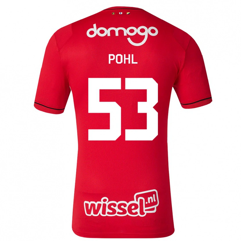 Danxen Criança Camisola Ferdinand Pohl #53 Vermelho Branco Preto Principal 2026/27 Camisa