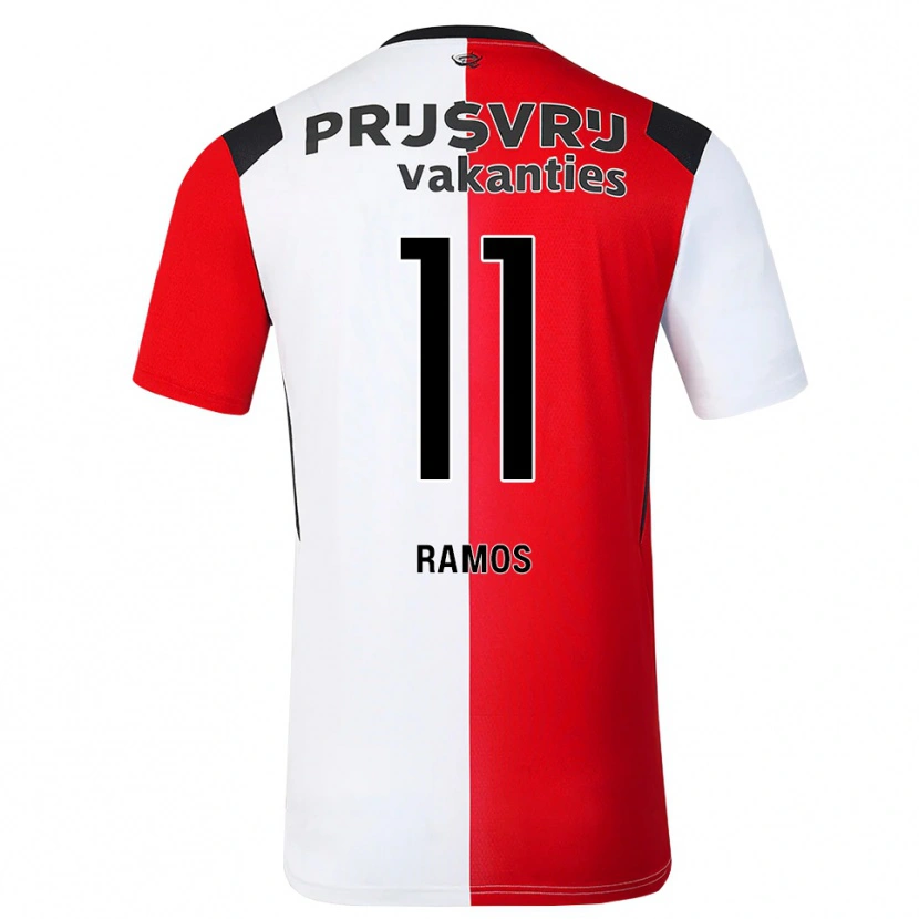 Danxen Criança Camisola Dimayro Ramos #11 Vermelho Branco Preto Principal 2026/27 Camisa