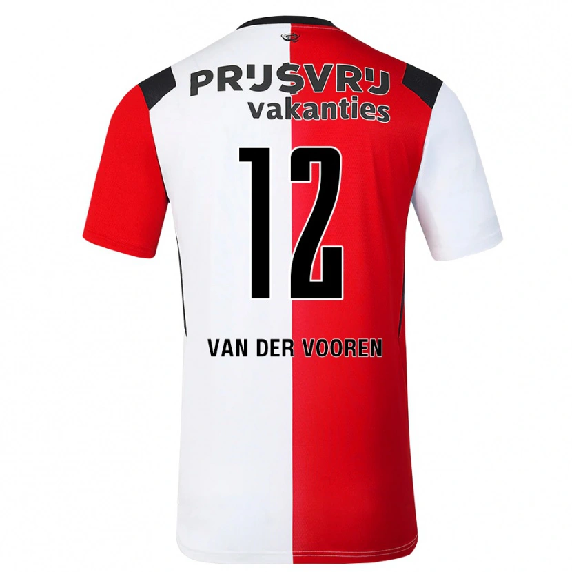 Danxen Criança Camisola Remy Van Der Vooren #12 Vermelho Branco Preto Principal 2026/27 Camisa