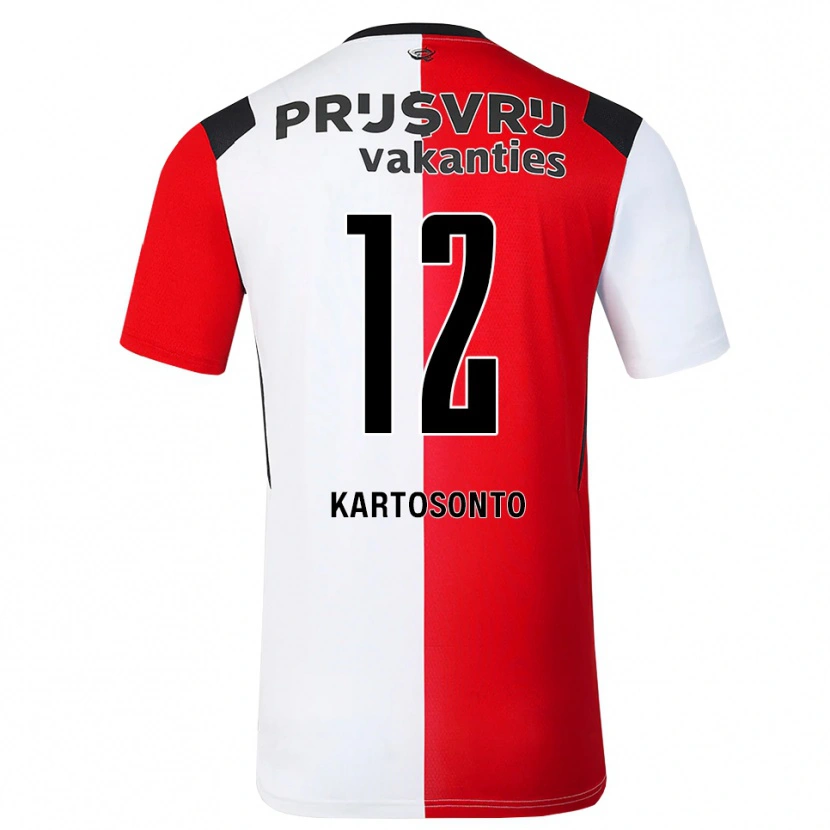 Danxen Criança Camisola Sirano Kartosonto #12 Vermelho Branco Preto Principal 2026/27 Camisa
