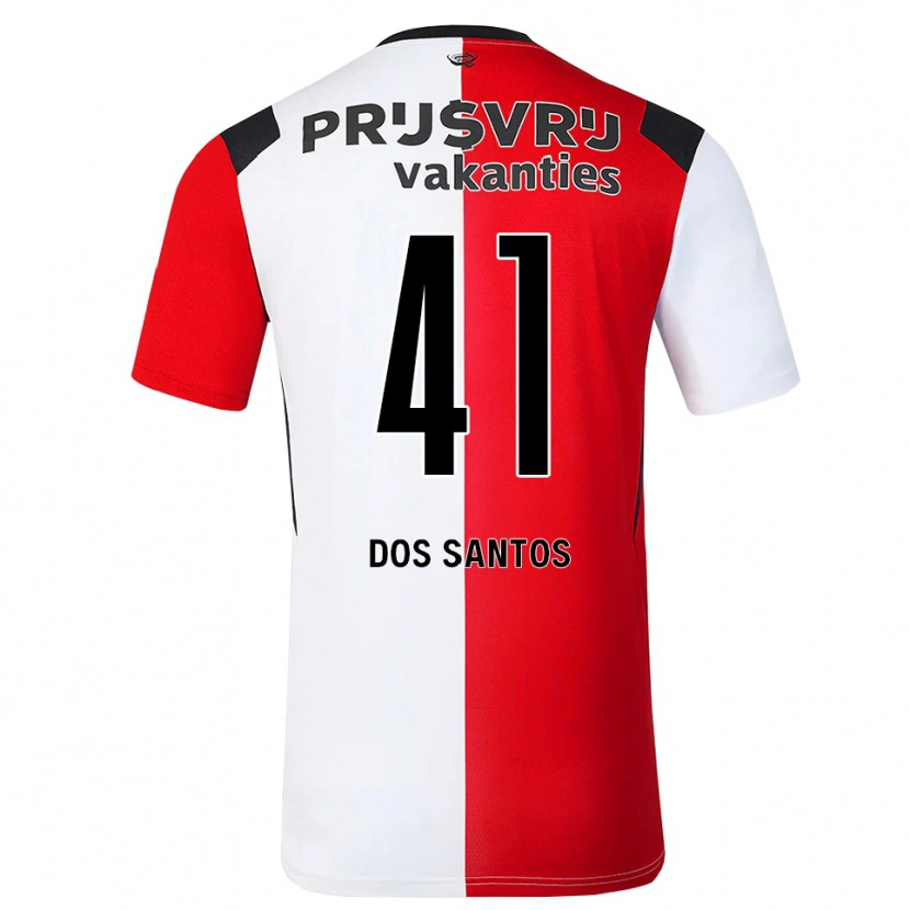 Danxen Criança Camisola Giuliany Ben-David Dos Santos #41 Vermelho Branco Preto Principal 2026/27 Camisa