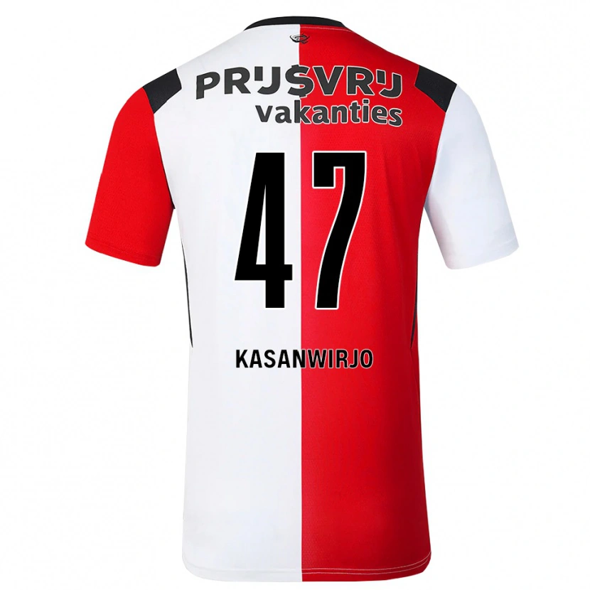Danxen Criança Camisola Neraysho Kasanwirjo #47 Vermelho Branco Preto Principal 2026/27 Camisa
