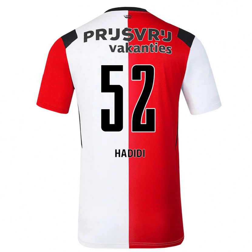 Danxen Criança Camisola Ilian Hadidi #52 Vermelho Branco Preto Principal 2026/27 Camisa