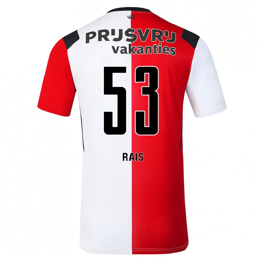 Danxen Criança Camisola Amir Rais #53 Vermelho Branco Preto Principal 2026/27 Camisa