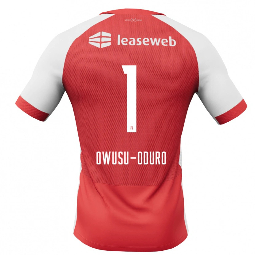 Danxen Criança Camisola Rome-Jayden Owusu-Oduro #1 Vermelho Branco Preto Principal 2026/27 Camisa