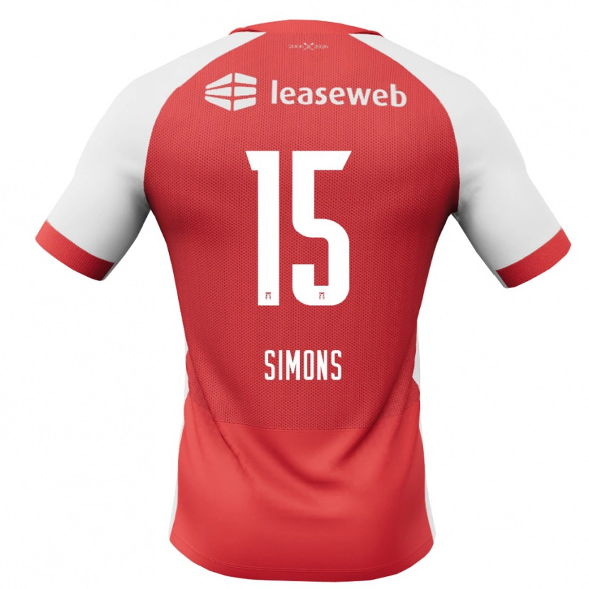 Danxen Criança Camisola Saviola Simons #15 Vermelho Branco Preto Principal 2026/27 Camisa