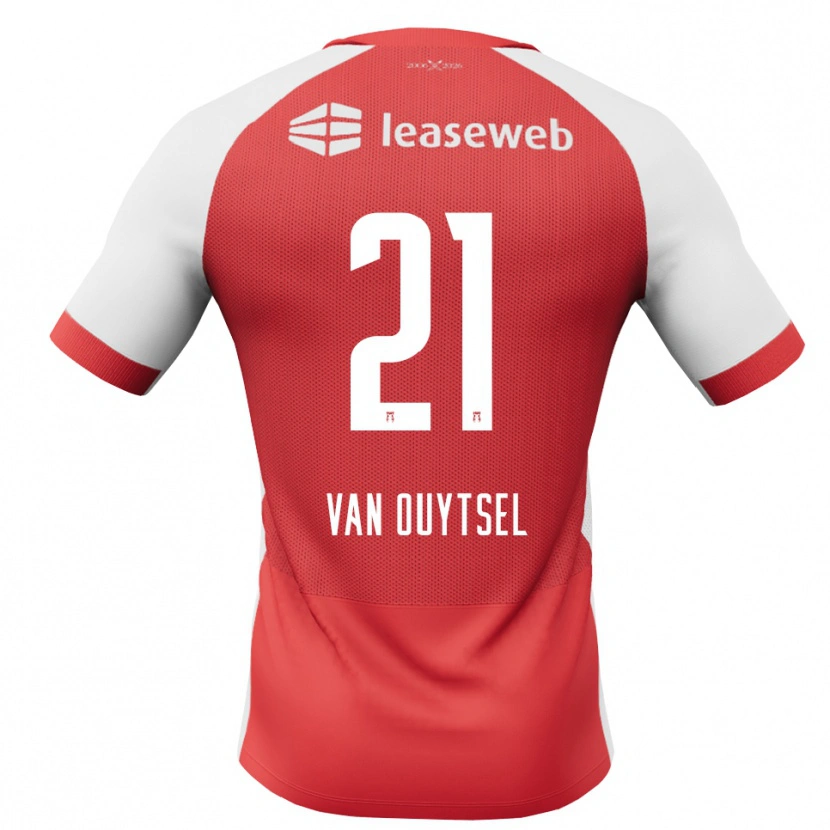 Danxen Criança Camisola Kevin Van Ouytsel #21 Vermelho Branco Preto Principal 2026/27 Camisa