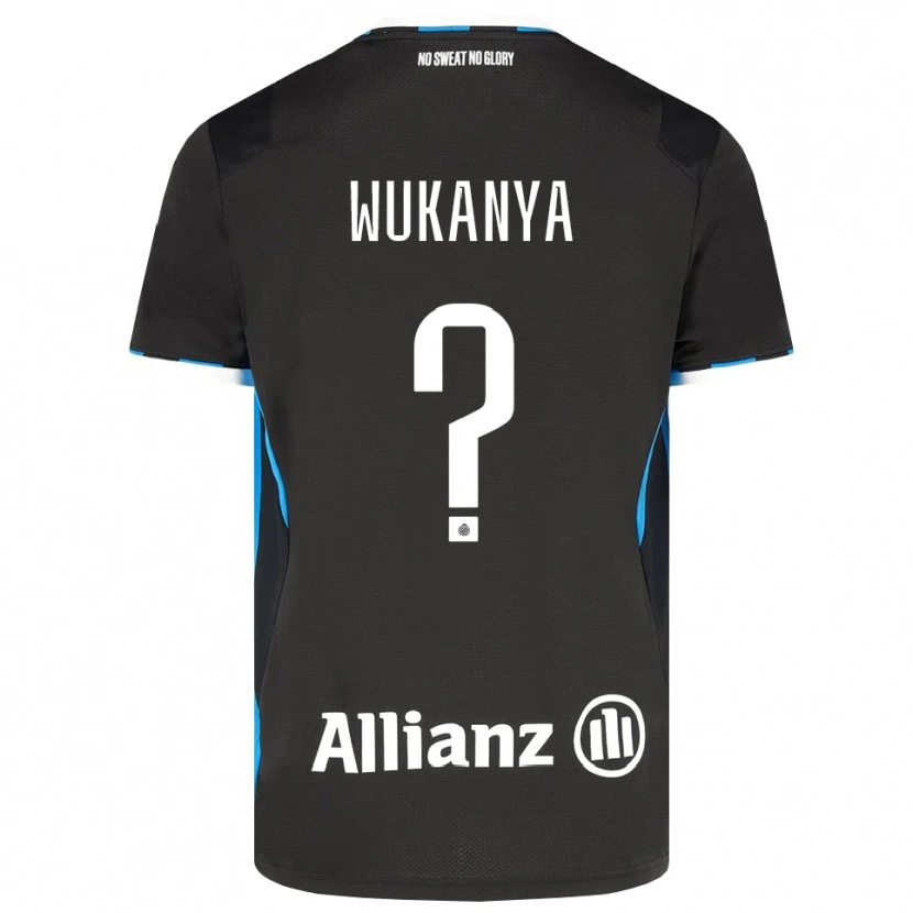 Danxen Criança Camisola Stéphane Wukanya #0 Preto Vermelho Azul Principal 2026/27 Camisa
