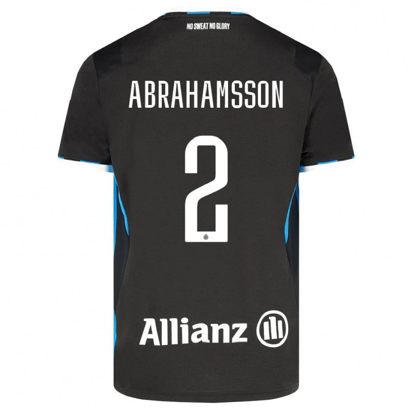 Danxen Criança Camisola Sejde Abrahamsson #2 Preto Vermelho Azul Principal 2026/27 Camisa
