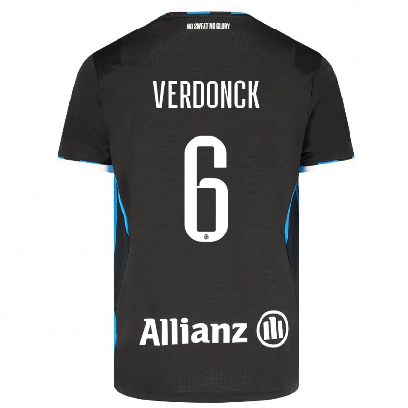 Danxen Criança Camisola Saar Verdonck #6 Preto Vermelho Azul Principal 2026/27 Camisa