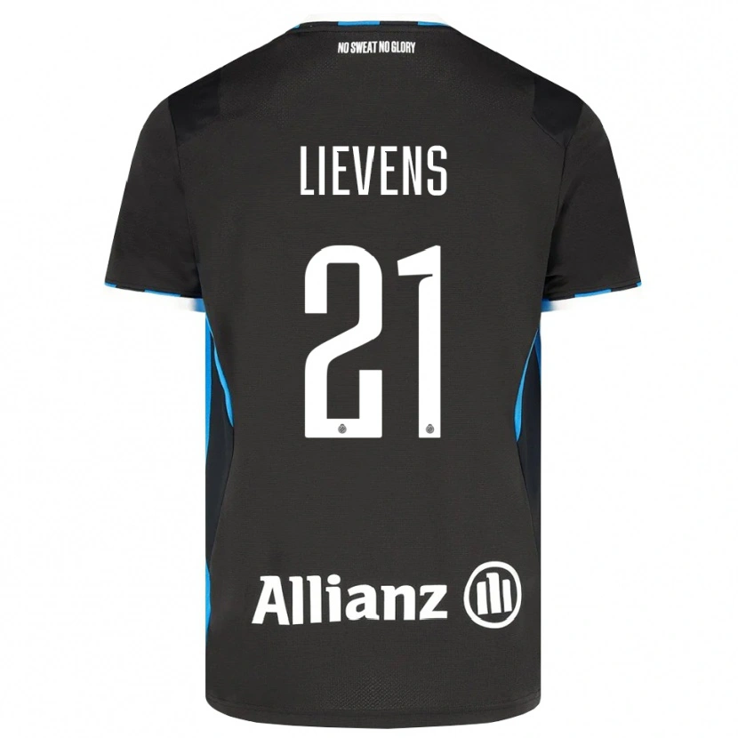Danxen Criança Camisola Caitlin Lievens #21 Preto Vermelho Azul Principal 2026/27 Camisa