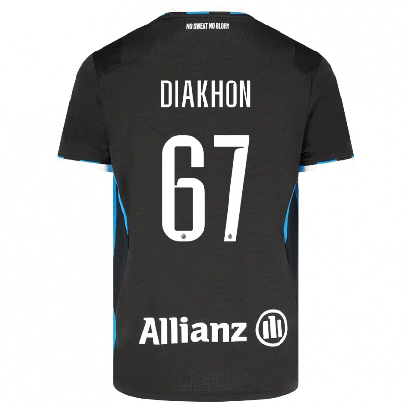 Danxen Criança Camisola Mamadou Diakhon #67 Preto Vermelho Azul Principal 2026/27 Camisa