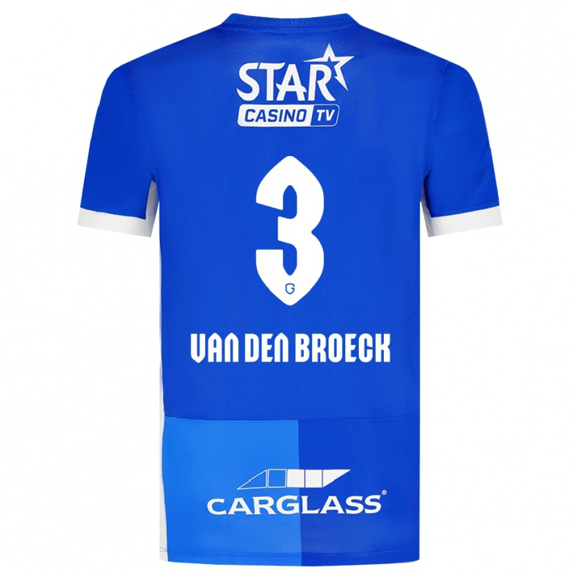 Danxen Criança Camisola Kobe Van Den Broeck #3 Mediumblue Royalblue Branco Principal 2026/27 Camisa