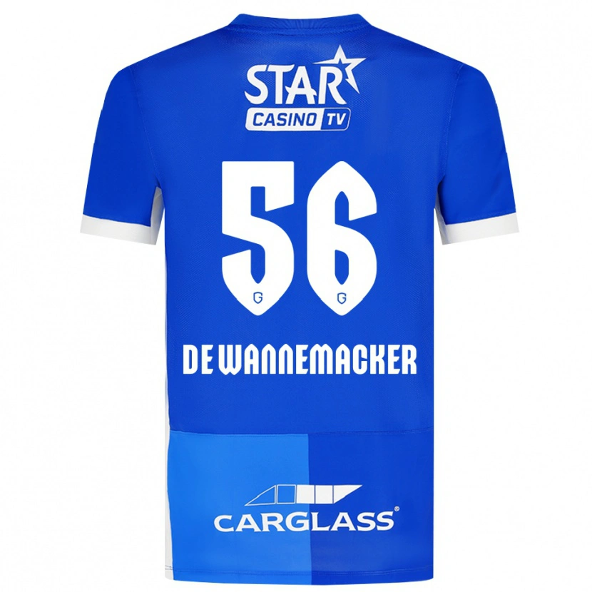 Danxen Criança Camisola August De Wannemacker #56 Mediumblue Royalblue Branco Principal 2026/27 Camisa