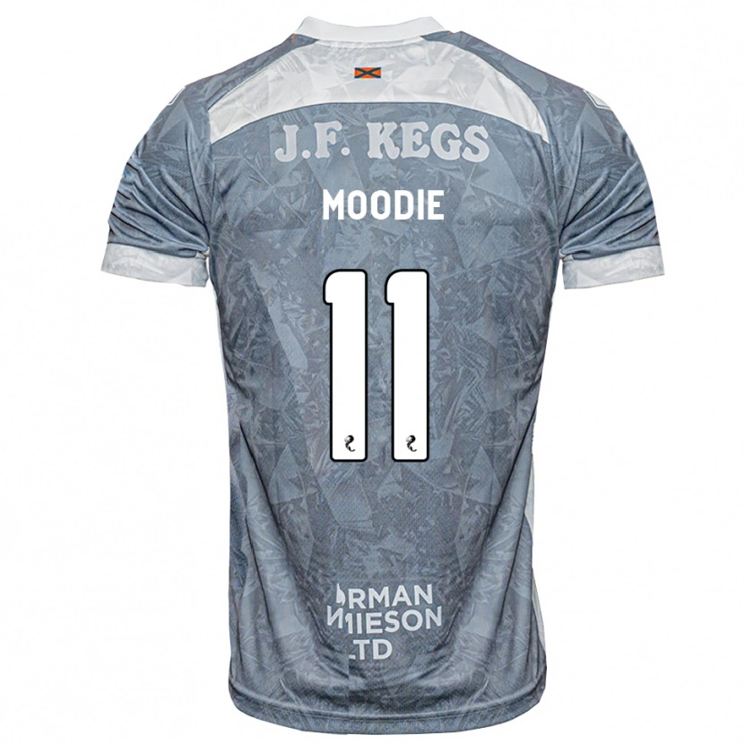 Danxen Criança Camisola Alix Moodie #11 Cinza Ardósia Claro Alternativa 2026/27 Camisa