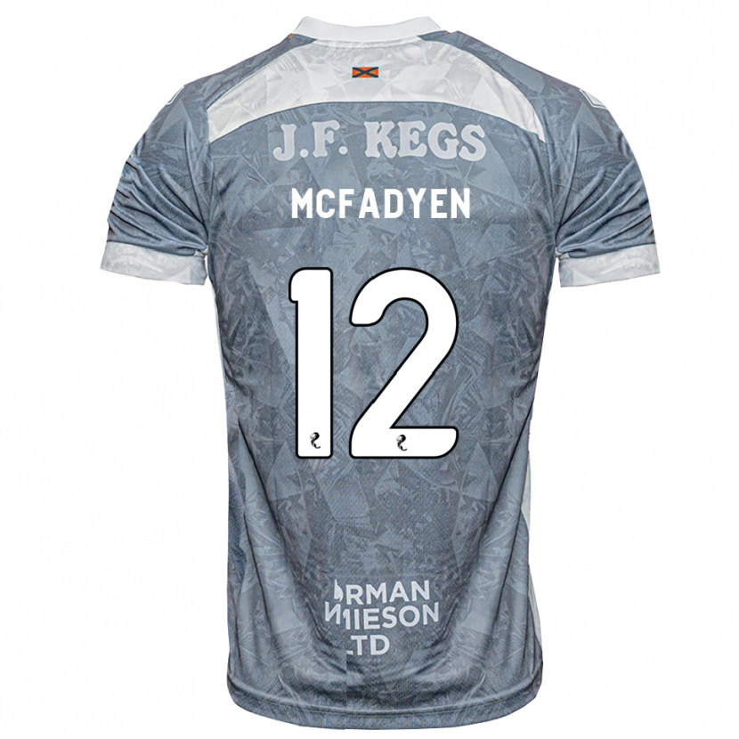 Danxen Criança Camisola Stacey Mcfadyen #12 Cinza Ardósia Claro Alternativa 2026/27 Camisa