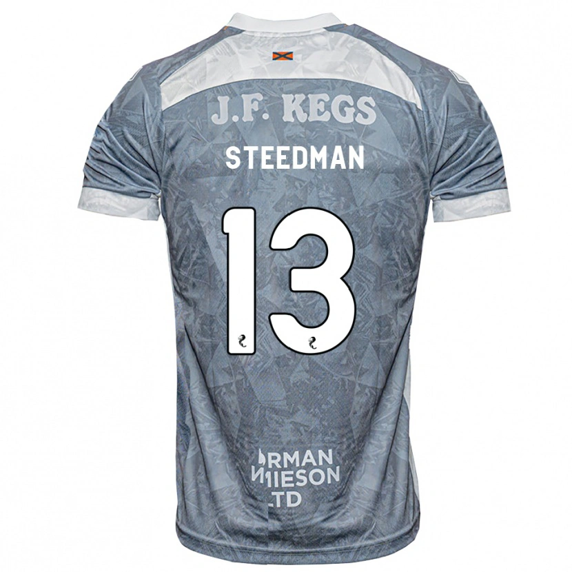 Danxen Criança Camisola Morgan Steedman #13 Cinza Ardósia Claro Alternativa 2026/27 Camisa