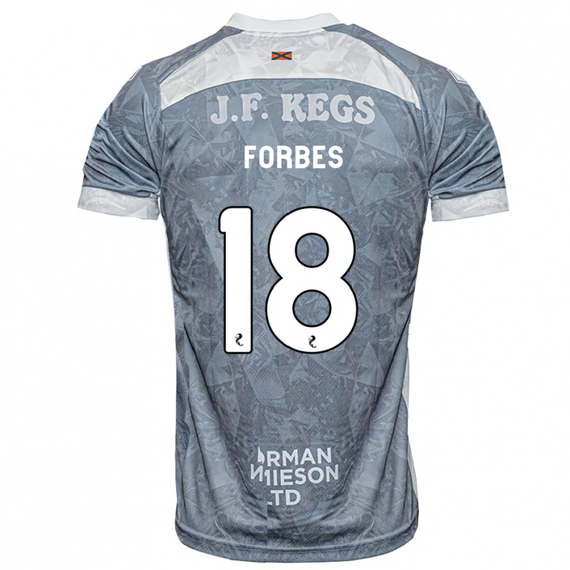 Danxen Criança Camisola Michael Forbes #18 Cinza Ardósia Claro Alternativa 2026/27 Camisa