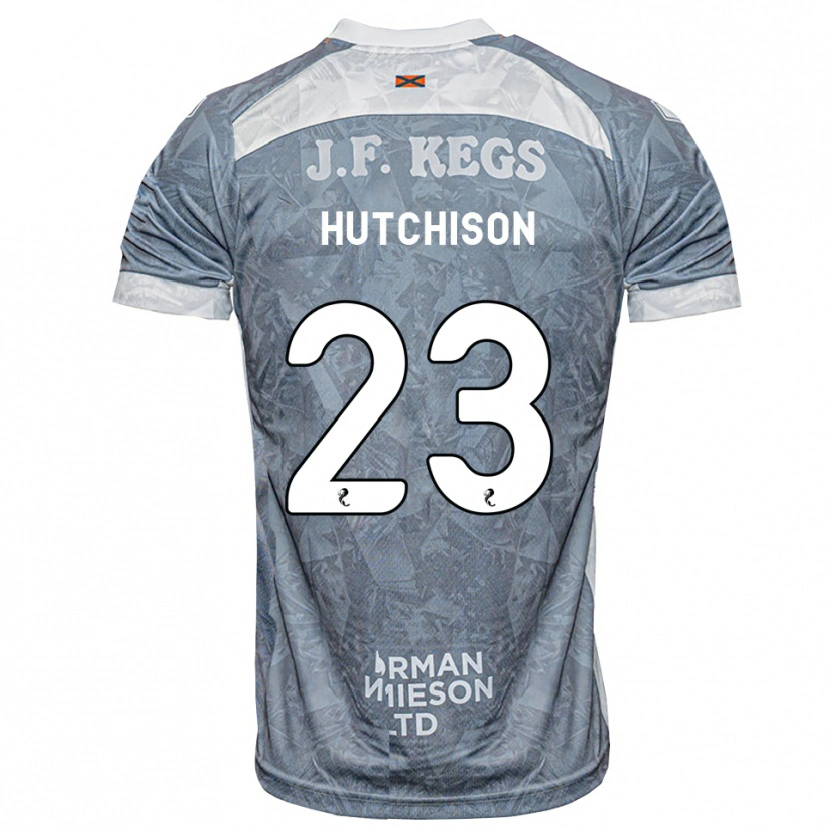 Danxen Criança Camisola Daisy Hutchison #23 Cinza Ardósia Claro Alternativa 2026/27 Camisa