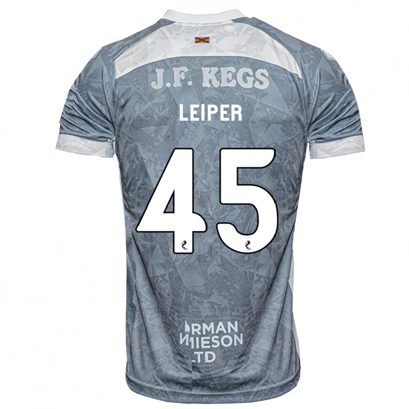 Danxen Criança Camisola Cohen Leiper #45 Cinza Ardósia Claro Alternativa 2026/27 Camisa