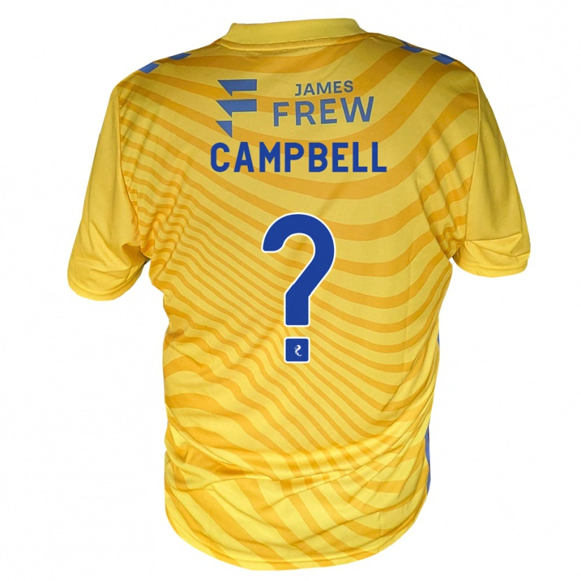 Danxen Criança Camisola Jillian Campbell #0 Azul Real Amarelo Alternativa 2026/27 Camisa
