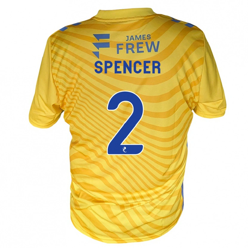 Danxen Criança Camisola Joe Spencer #2 Azul Real Amarelo Alternativa 2026/27 Camisa